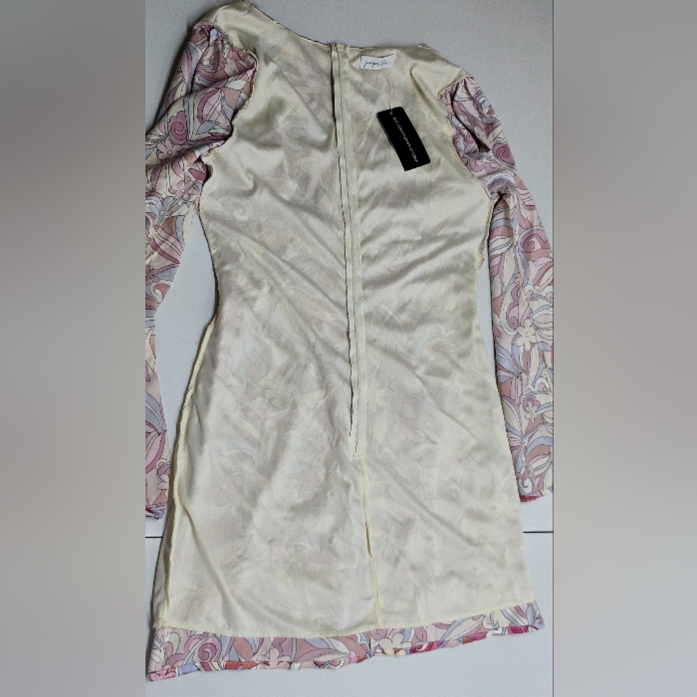 NWT South Moon Under Midi Dress Fit & Flared Sz M Floral Pinks 70's Style I-4 - Picture 9 of 12